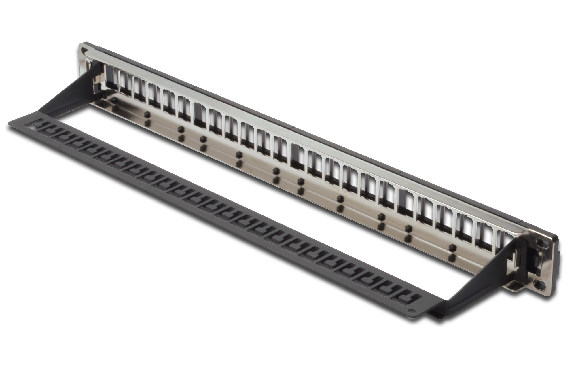 DIGITUS Modulares Patchpanel für Keystone Jacks 1HE - unbestückt, Ansicht 2