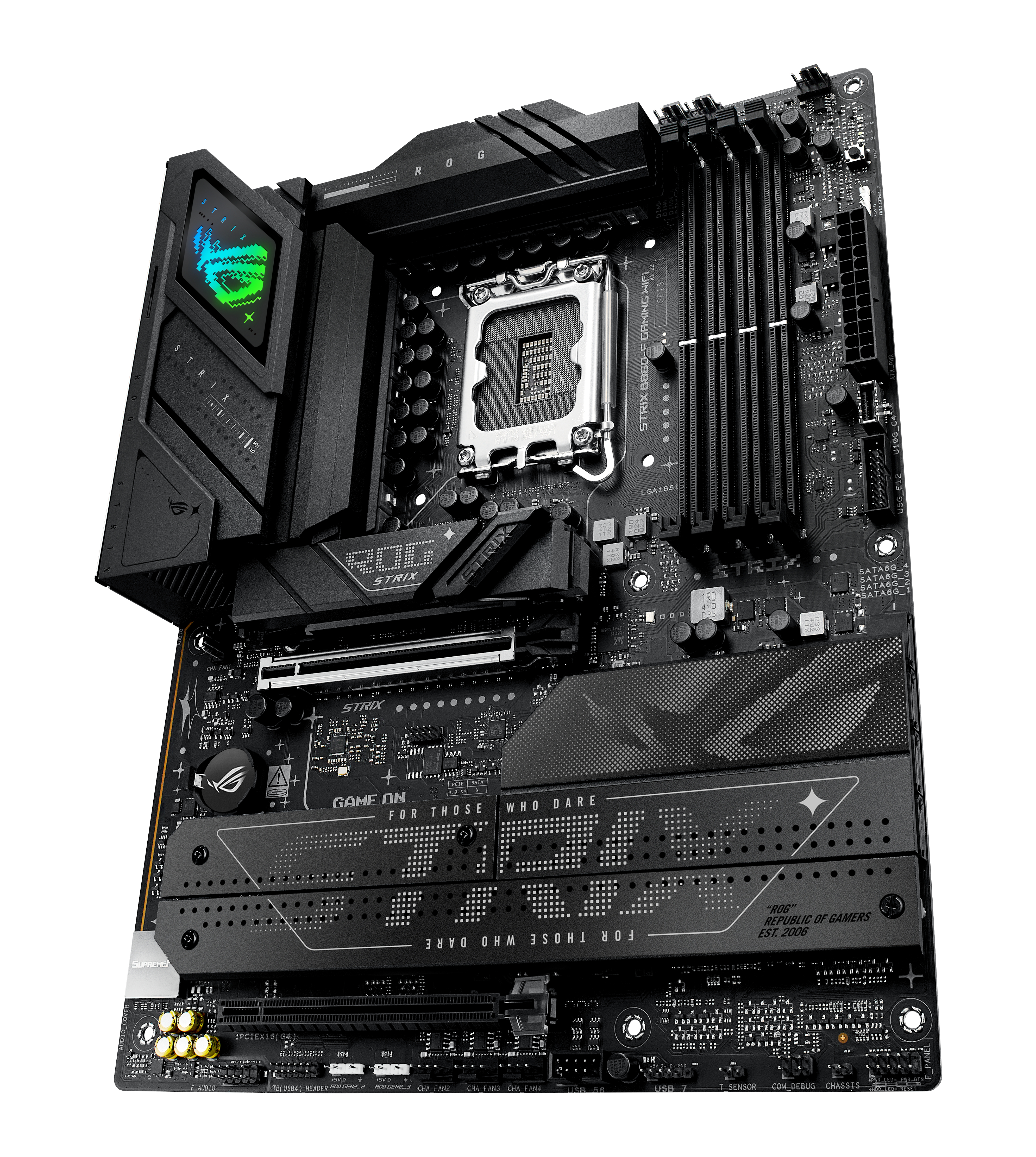 ASUS ROG STRIX B860-F GAMING WIFI - Motherboard - ATX - LGA1851-Sockel - B860 Chipsatz, Onboard-Grafik(CPU erforderlich), Ansicht 2