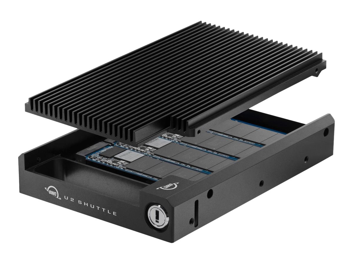 OWC U2 Shuttle - SSD-Gehäuse - 3.5 - PCI Express 3.0 - 64 Gbit/s - Schwarz, Ansicht 3