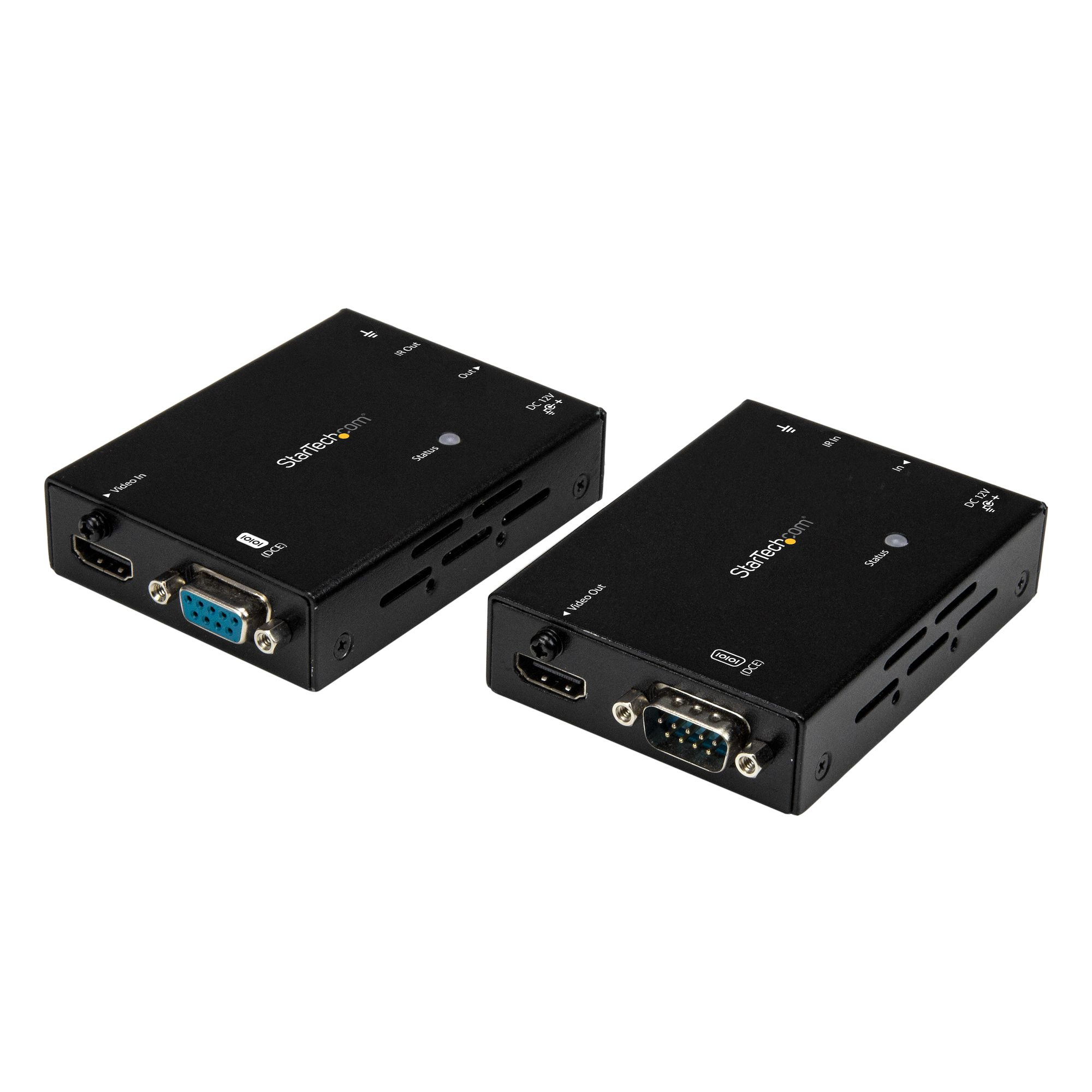 StarTech.com HDMI Extender über Cat5e/CAT6 - Verlängerung von HDMI Signal bis zu 70m - HDBaseT zertifiziert - HDMI Erweiterung/LAN Extender - IR Extender - HDMI Booster, 4096 x 2160 Pixel, AV-Sender &amp; -Empfänger, 100 m, Kabelgebunden, Schwarz