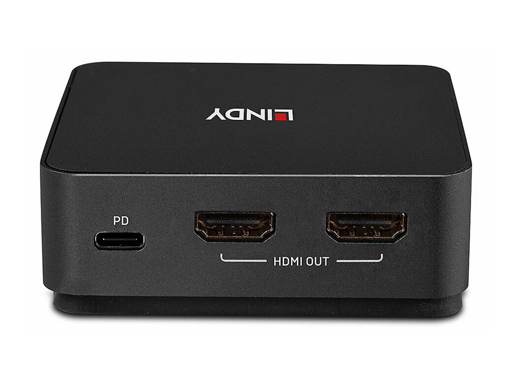 Lindy 2 Port Typ C Dual HDMI 4K60 KVM Switch - KVM-Umschalter - 2-Port, Ansicht 3