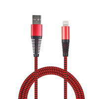 2GO USB Ladekabel - rot - 100cm für Apple Lightning (795946)