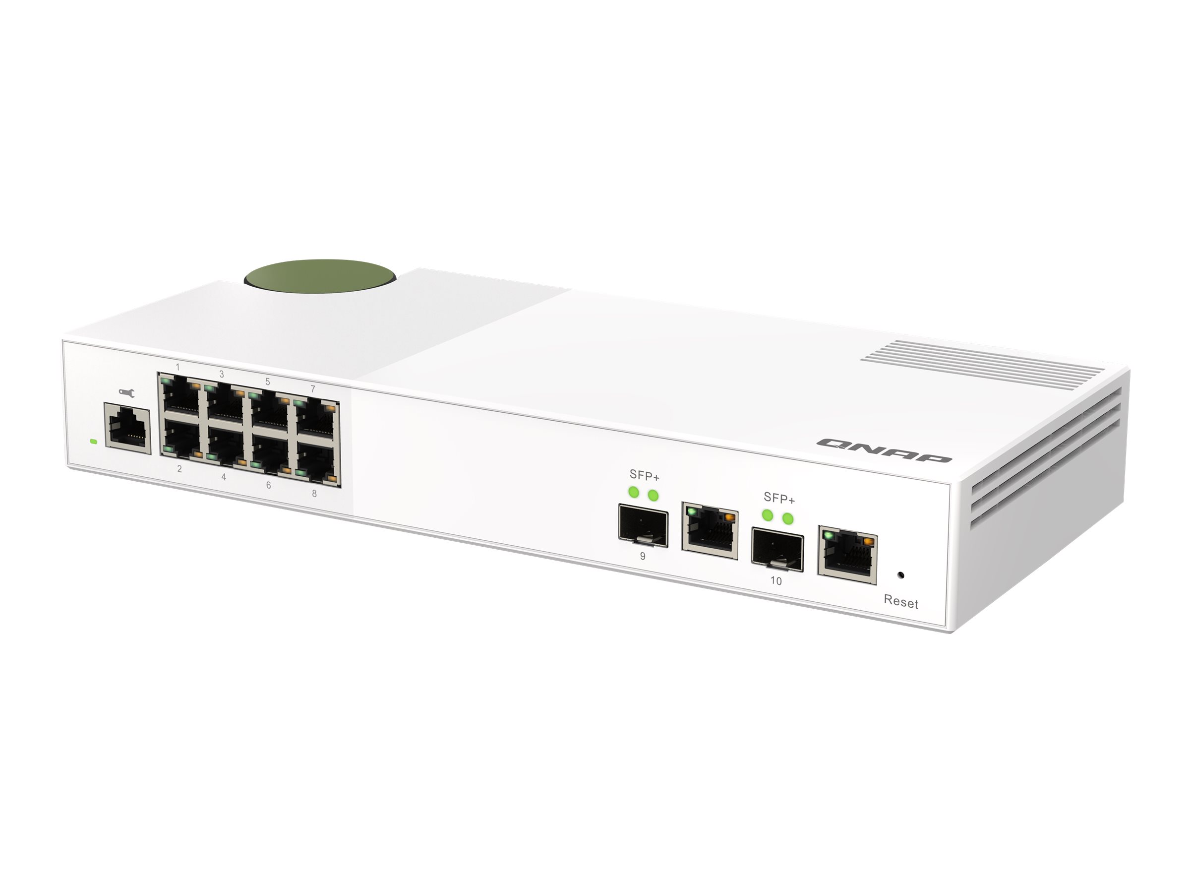 QNAP QSW-M2108-2C - Switch - managed - 2 x 10 Gigabit SFP+ + 8 x 2.5GBase-T - Desktop