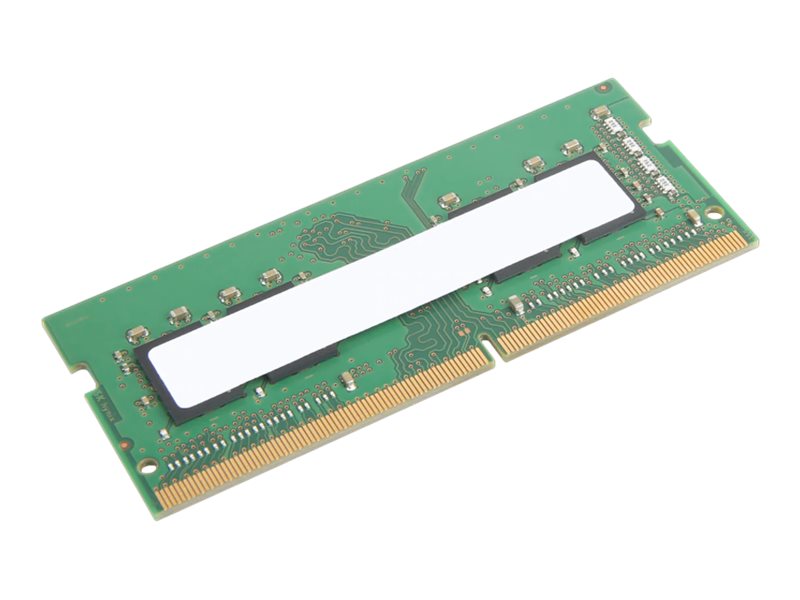 Lenovo DDR4 - Modul - 32 GB - SO DIMM 260-PIN - 3200 MHz / PC4-25600 - 1.2 V - ungepuffert - non-ECC - CRU - grün - für ThinkCentre M70a  M70q  M80q  M90a  M90q  ThinkPad E14 Gen 2  E15 Gen 2  L14 Gen 1  L15 Gen 1  P1 (3rd Gen)