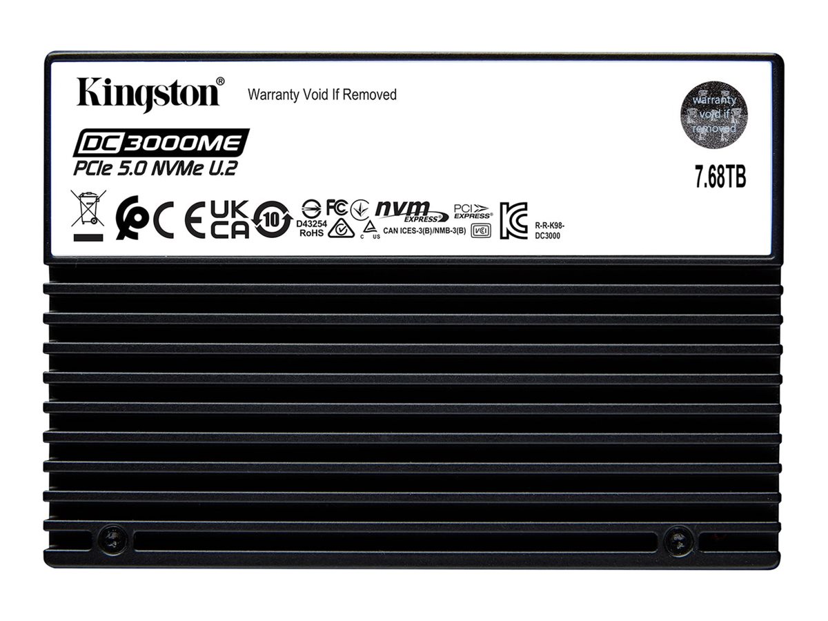 Kingston DC3000ME - SSD - Enterprise - verschlüsselt - 7.68 TB - intern - 2.5" (6.4 cm)