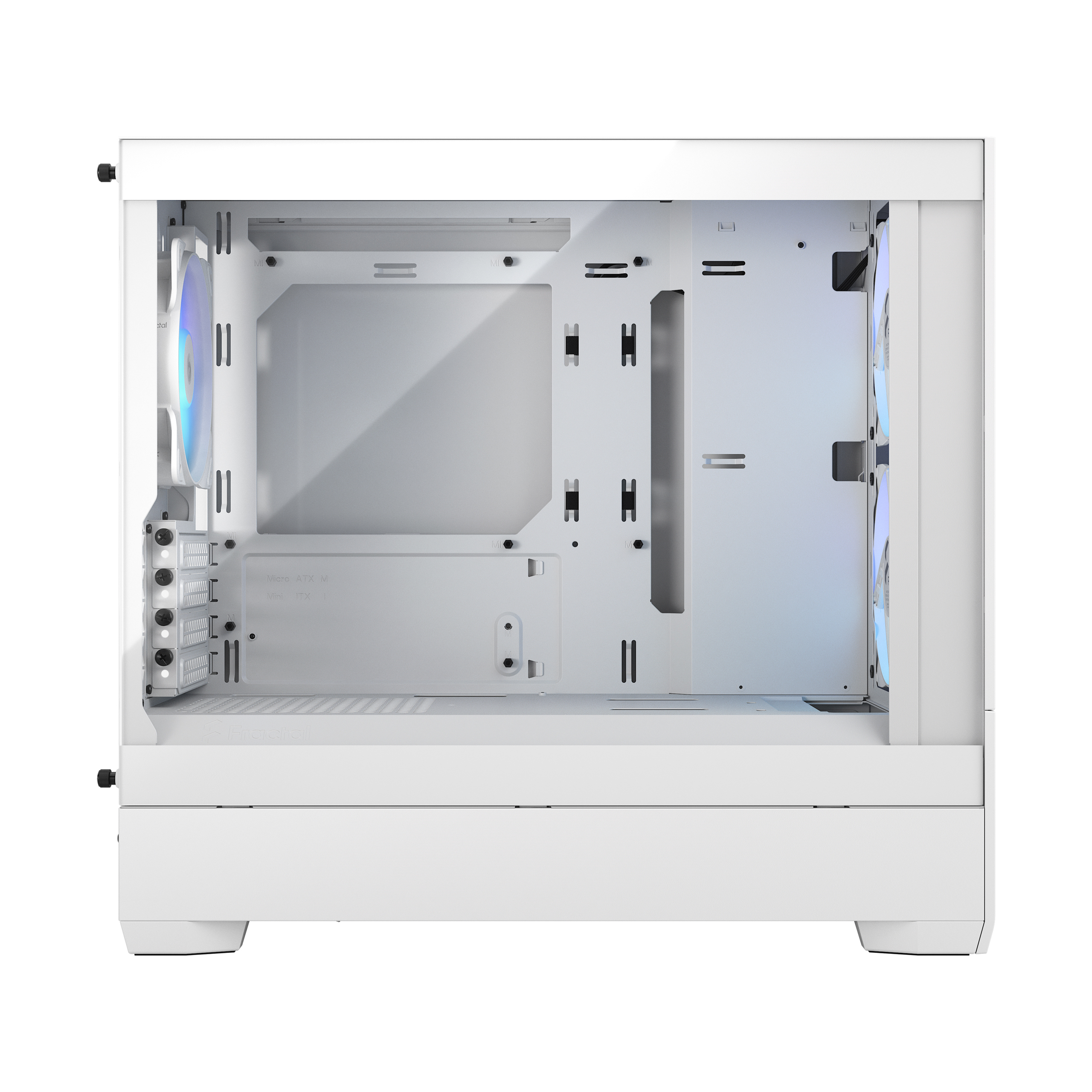 Fractal Design Pop Mini Air - Mini Tower - PC - Weiß - micro ATX - Mini-ITX - Stahl - Gehärtetes Glas - Multi, Ansicht 3