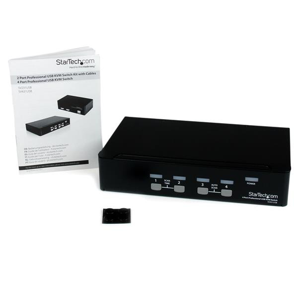 StarTech.com 4 Port VGA USB KVM Switch mit Hub, Ansicht 2