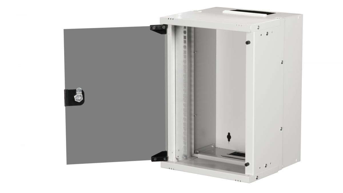 Equip Wandgehäuse 10 09U 300x300mm Glastür grau, Ansicht 4