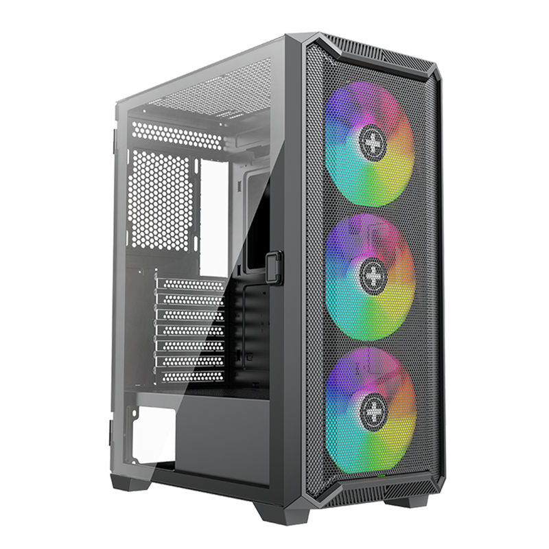 Xilence CASE BLADE II RGB Midi Tower - Xilence Xilent Blade II X613 RGB Gaming PC Gehäuse, Ansicht 2