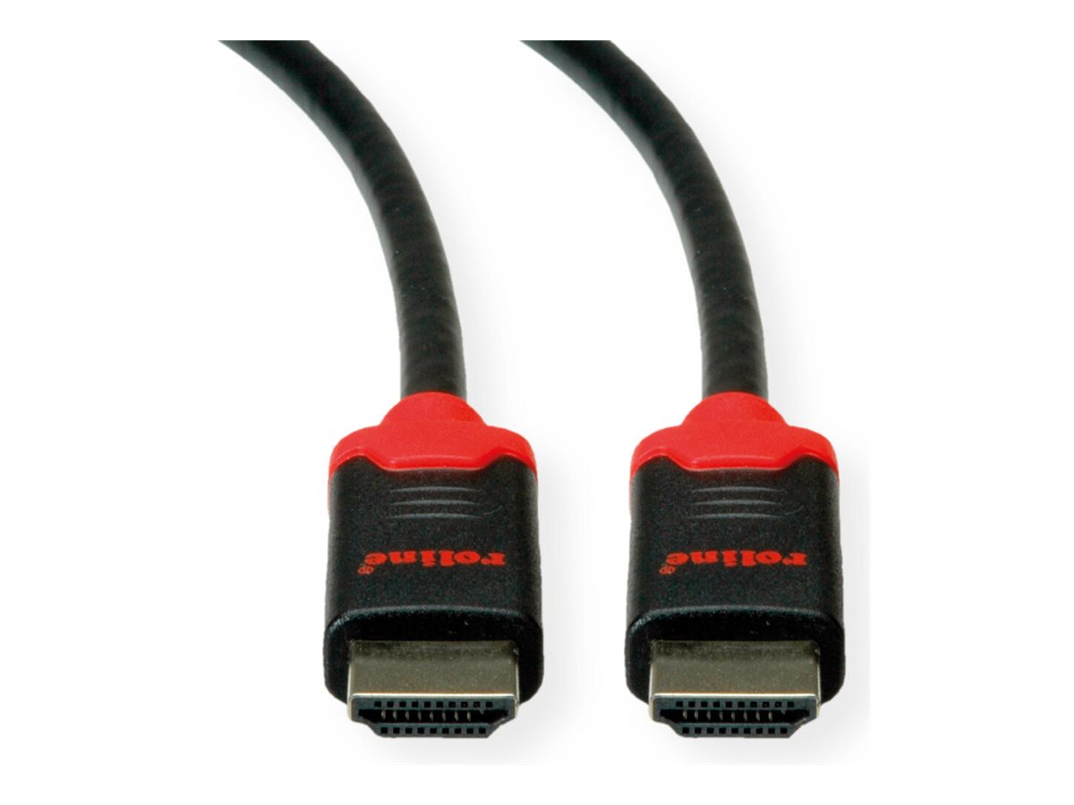 ROLINE Ultra High Speed - HDMI-Kabel - HDMI männlich zu HDMI männlich - 5 m - Doppelisolierung - Schwarz - 10K UWHD (10240x4320)