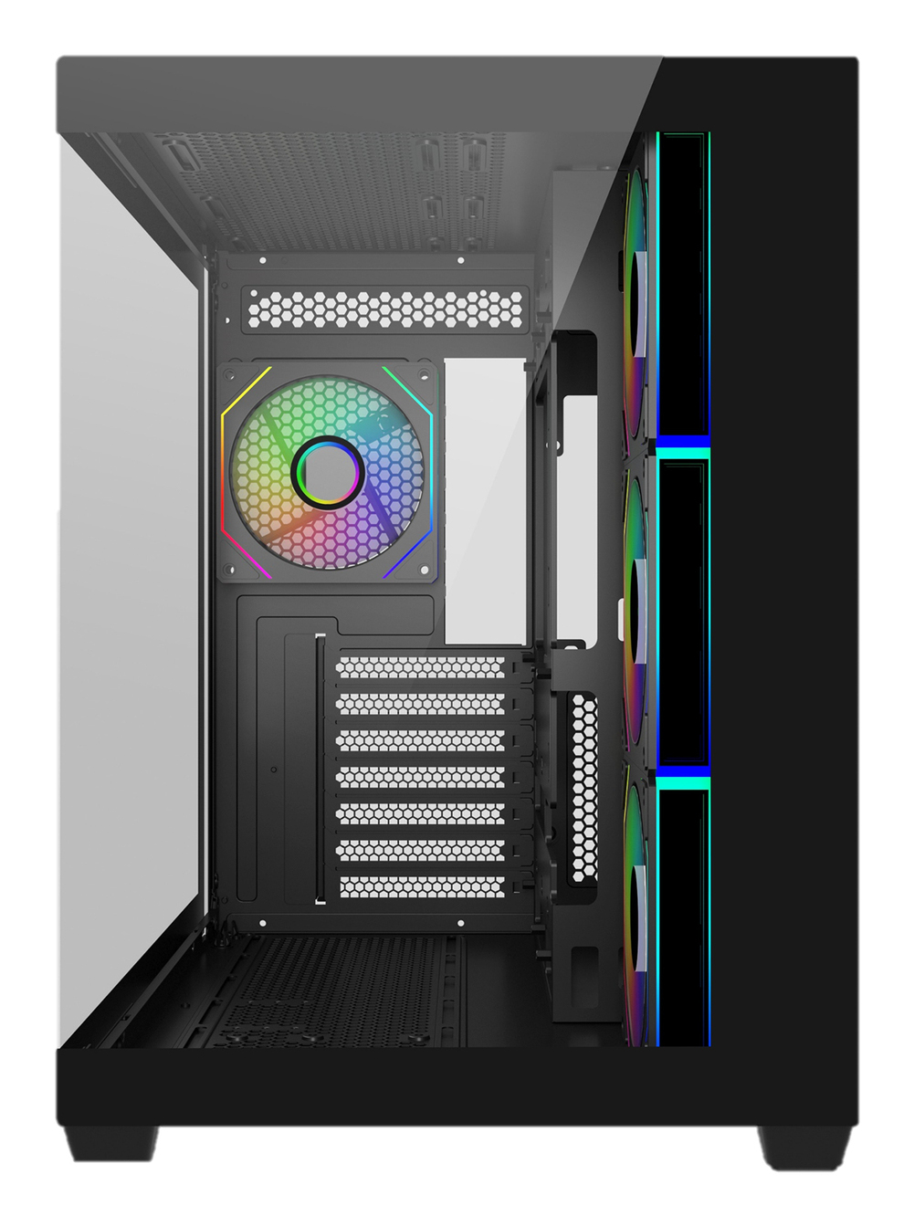 Cooler Master Elite 681 - Mid tower - ATX - Seitenteil mit Fenster (gehärtetes Glas), Ansicht 3