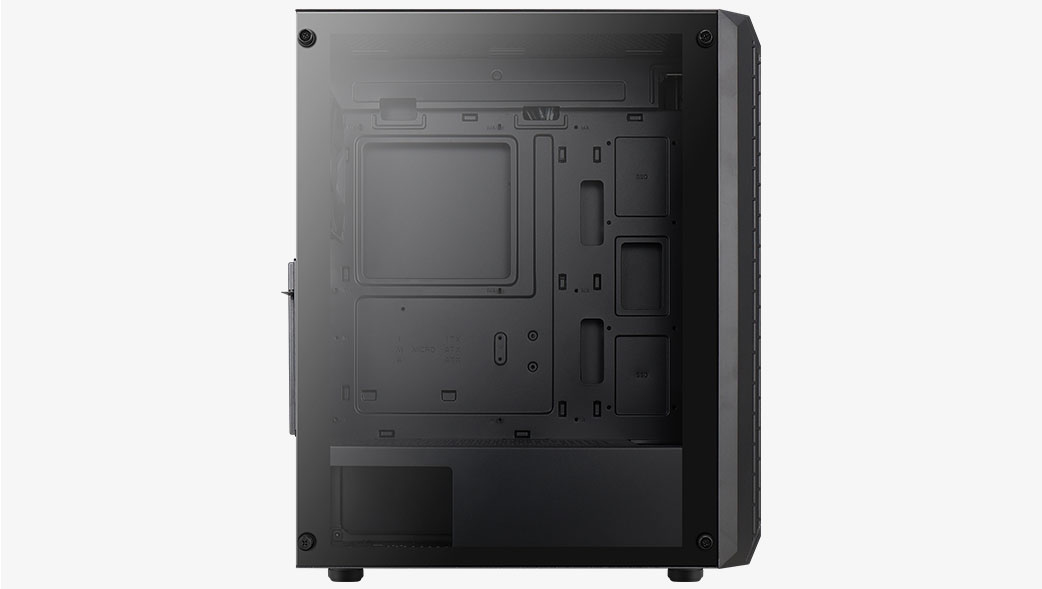 AEROCOOL ADVANCED TECHNOLOGIES AeroCool Beam - Mid tower - ATX - Seitenteil mit Fenster (gehärtetes Glas), Ansicht 3