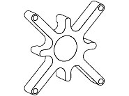 Ergotron Montagekomponente (Abstandshalter), Ansicht 4