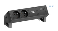 Bachmann DESK 2 - Steckdosenleiste - Eingabe, Eingang GST18 - Ausgangsanschlüsse: 2 (T13, 24 pin USB-C), Ansicht 2