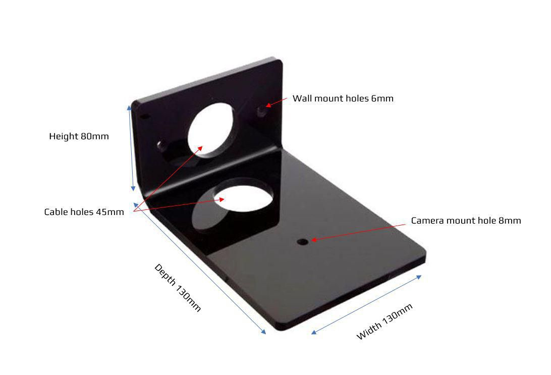 VivoLink VLSHELF-S BLACK - Schwarz - Kunststoff - 179 mm - 130 mm - 88 mm - 200 g, Ansicht 2