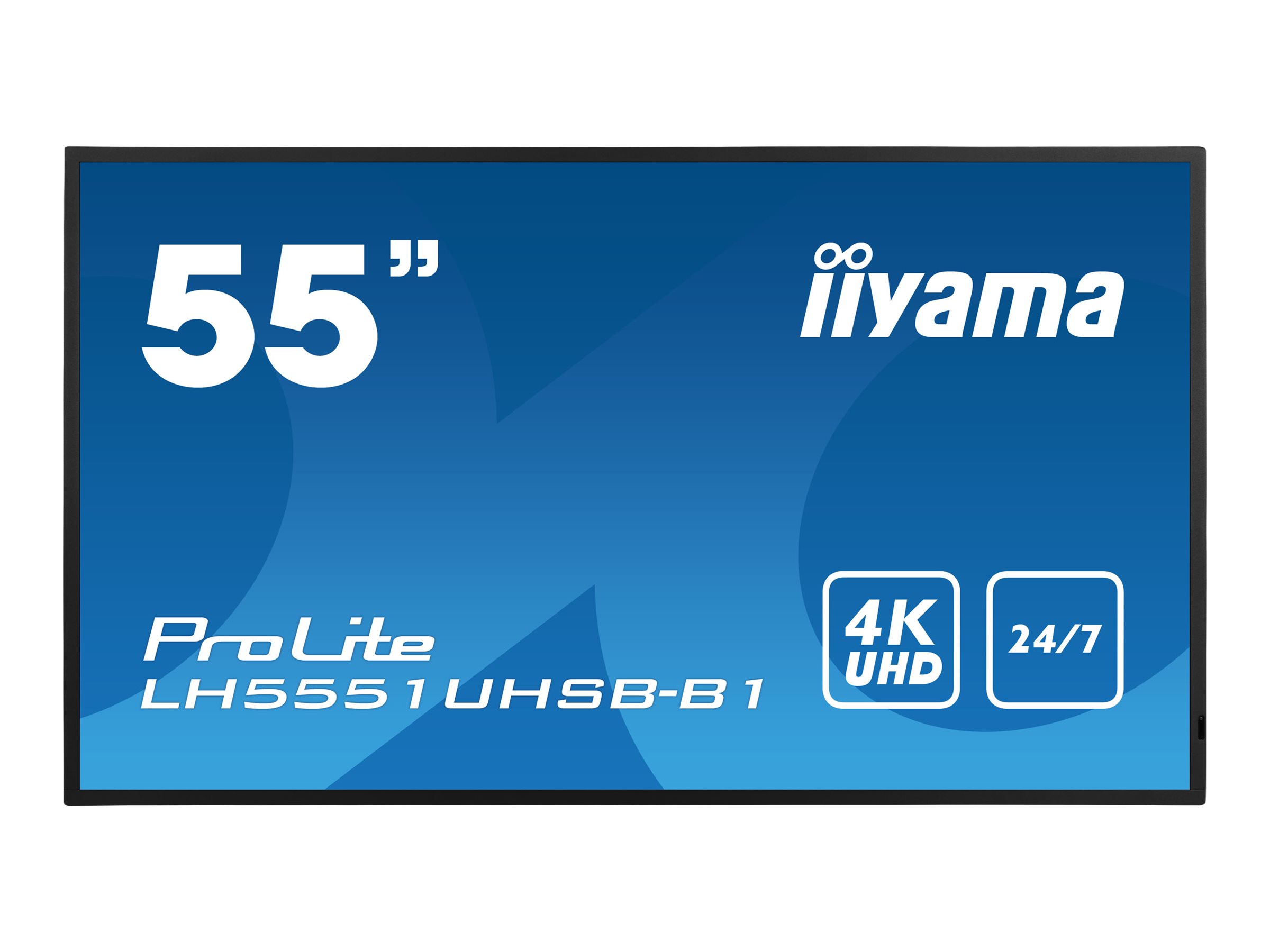 iiyama ProLite LH5551UHSB-B1, 138,6cm (54,6 Zoll), 4K, schwarz