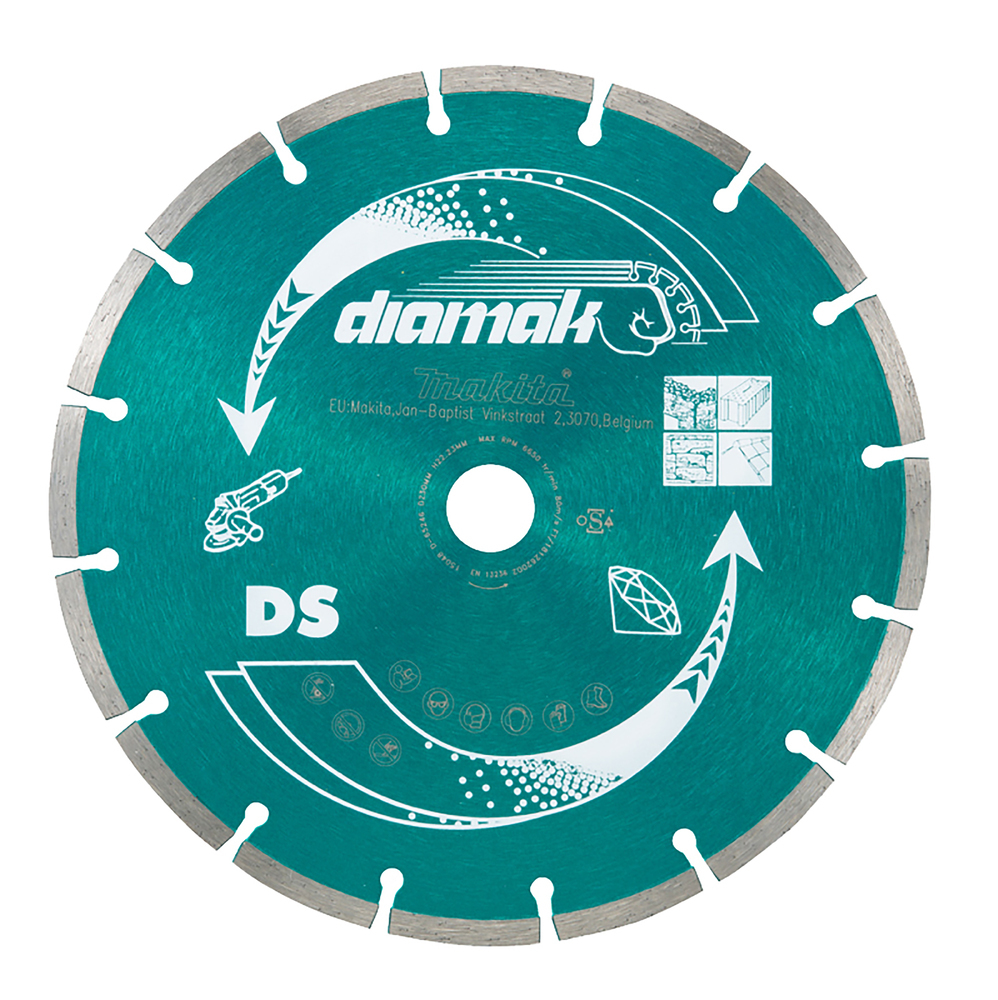 Makita Diamak - Diamant-Schneidscheibe - für Beton, Marmor, Schiefer, weicher Backstein, Zementstein, Ansicht 2