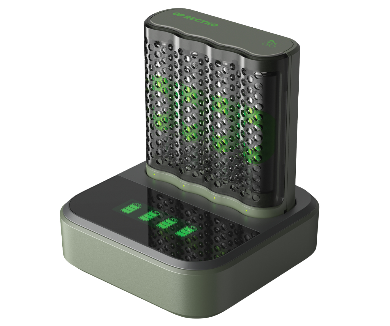 GP Battery M452D 4-Port inkl. Dockingstation Akku-Schnellladegerät Akkus - Ladegerät - Nickel-Metallhydrid (NiMH), Ansicht 2