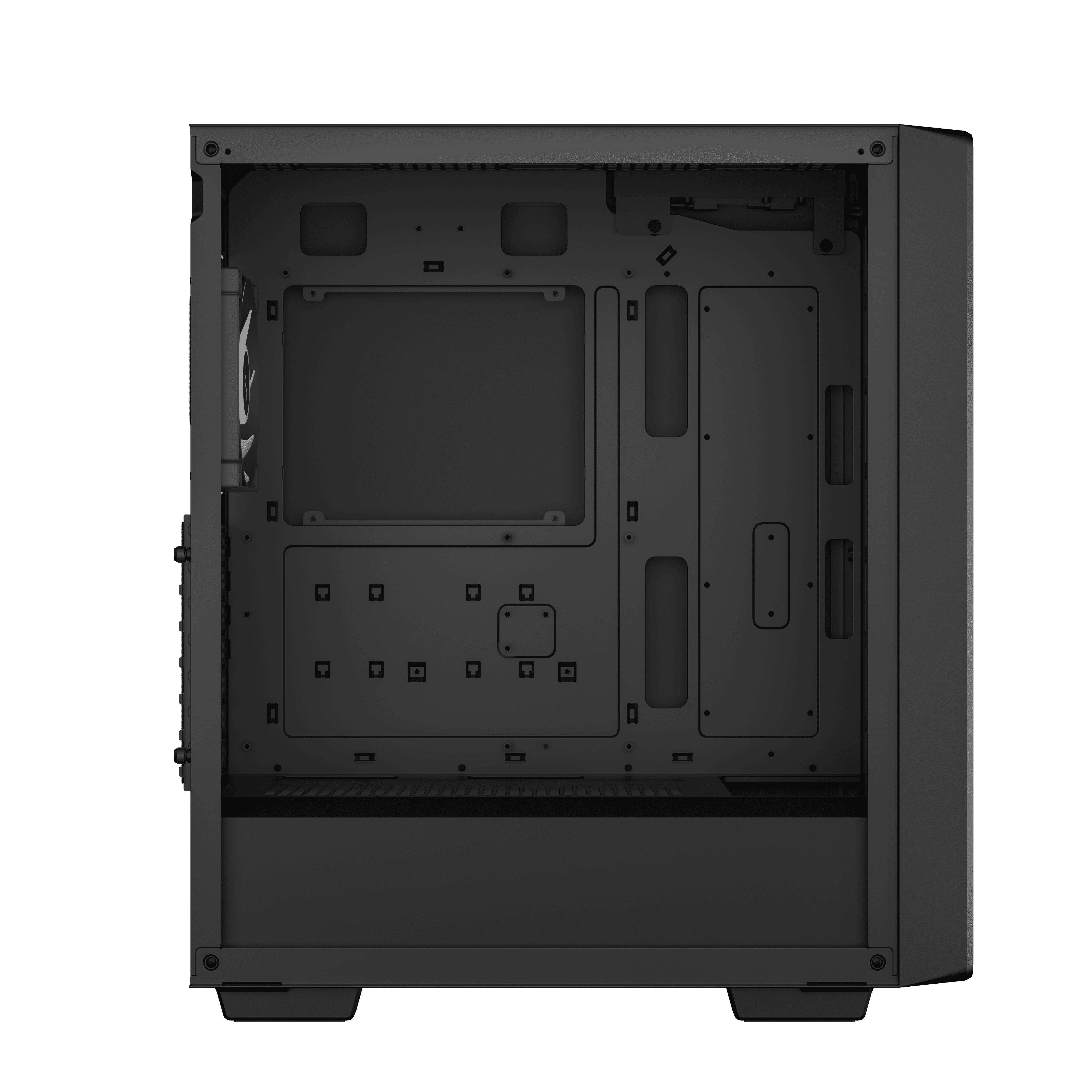 Deepcool CC560 ARGB V2 - Mid tower - ATX - Seitenteil mit Fenster (gehärtetes Glas), Ansicht 3
