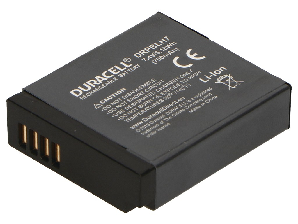 Duracell Batterie - Li-Ion - 700 mAh - für Panasonic DMW-BTC12, Ansicht 3