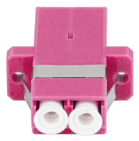 Lanberg Fiber Optic Adapter MM LC/UPC DUPLEX OM4 - Adapter - Multimode-Faser, Ansicht 4