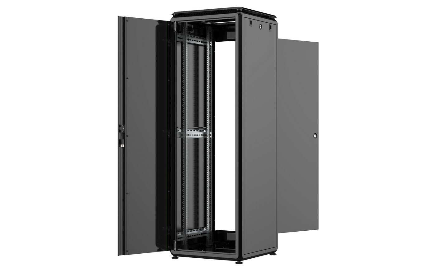 Lanview RDL36U66BL - 36U - 600 kg - 68,5 kg - Schwarz, Ansicht 2
