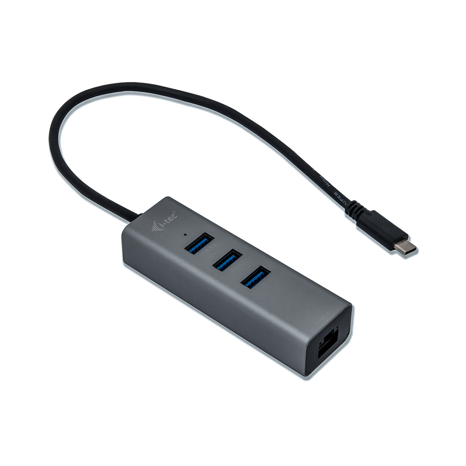 i-tec USB-C Metal 3-Port - Hub - 3 x SuperSpeed USB 3.0 + 1 x 10/100/1000, Ansicht 4