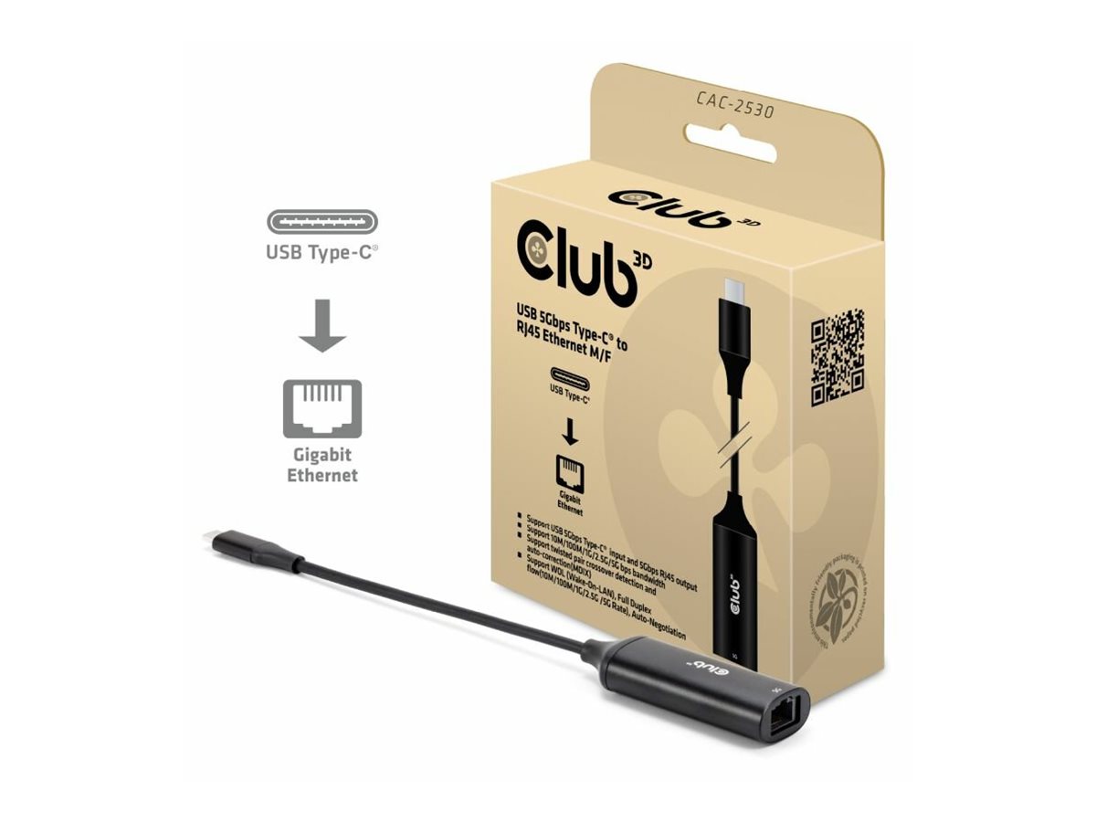 Club 3D Netzwerkadapter - USB-C - 100M/1G/2.5G/5, Ansicht 4
