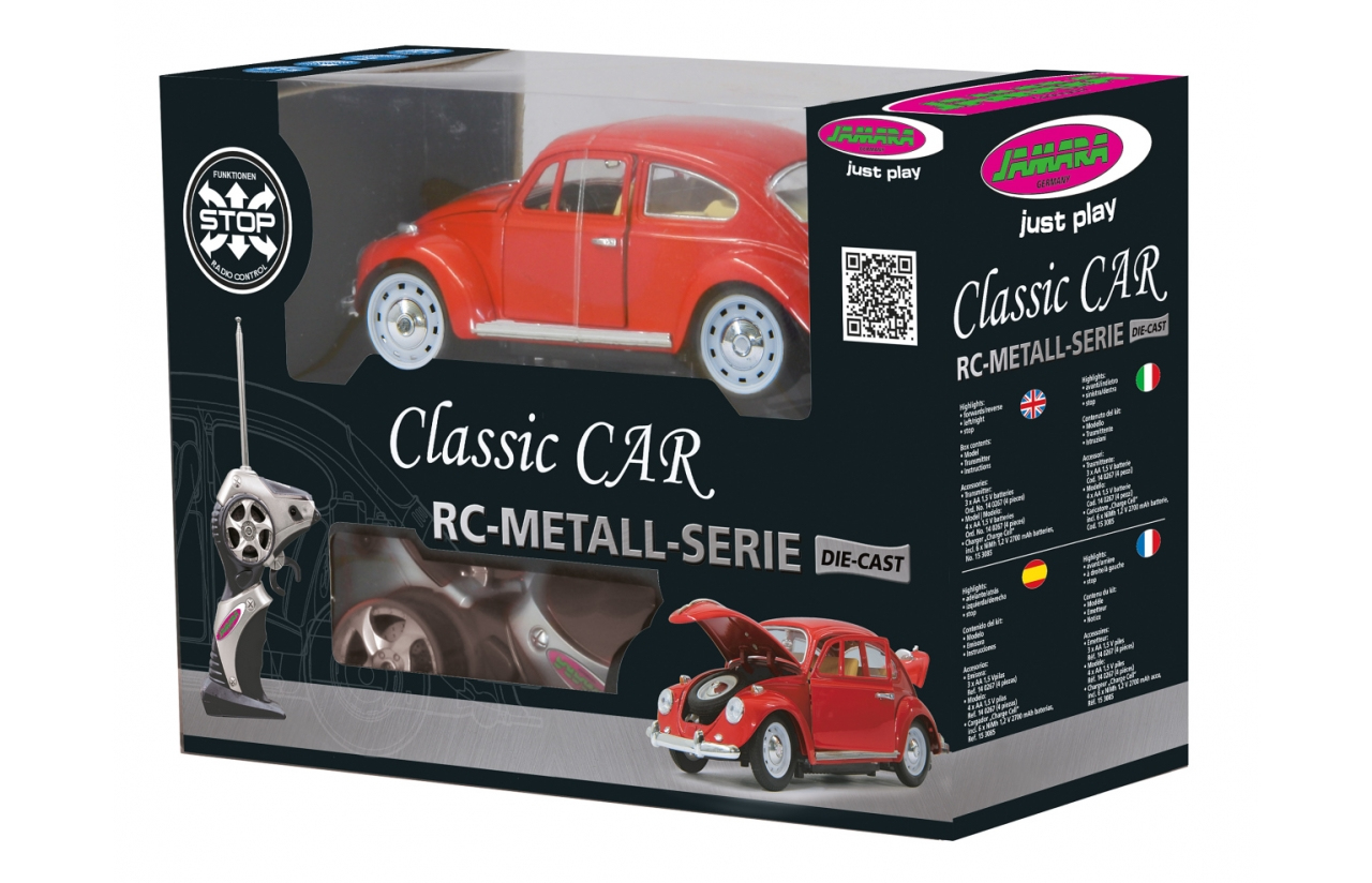 JAMARA VW Käfer - Elektromotor - 1:18 - Betriebsbereit (RTR) - Rot - Metall - 8 Jahr(e), Ansicht 2