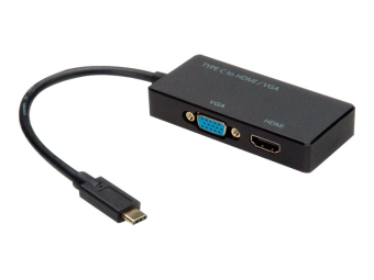 VALUE Externer Videoadapter - USB-C - HDMI VGA
