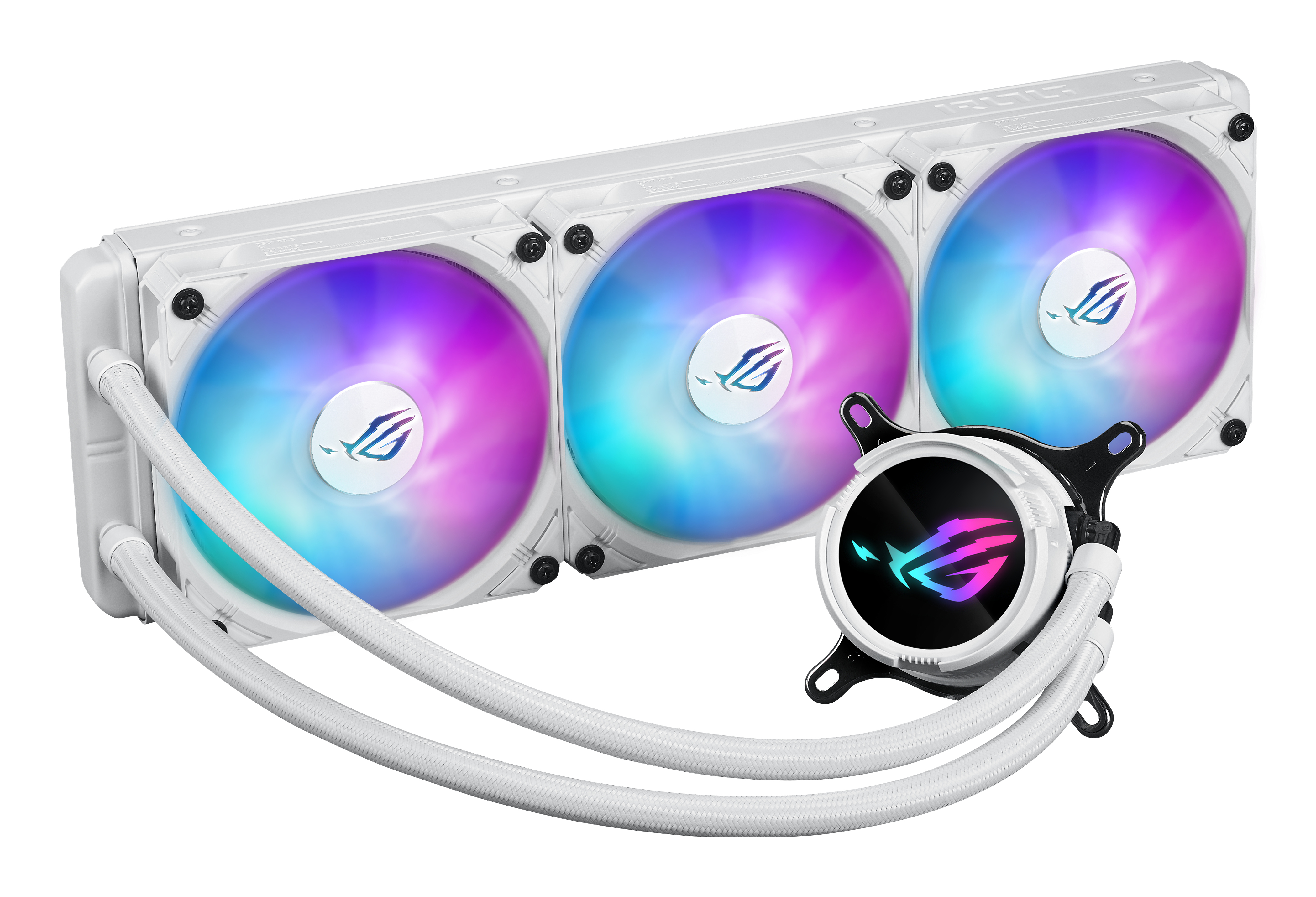 ASUS ROG STRIX LC III 360 ARGB - White Edition - Prozessor-Flüssigkeitskühlsystem - Kühlergröße: 360 mm, Ansicht 3