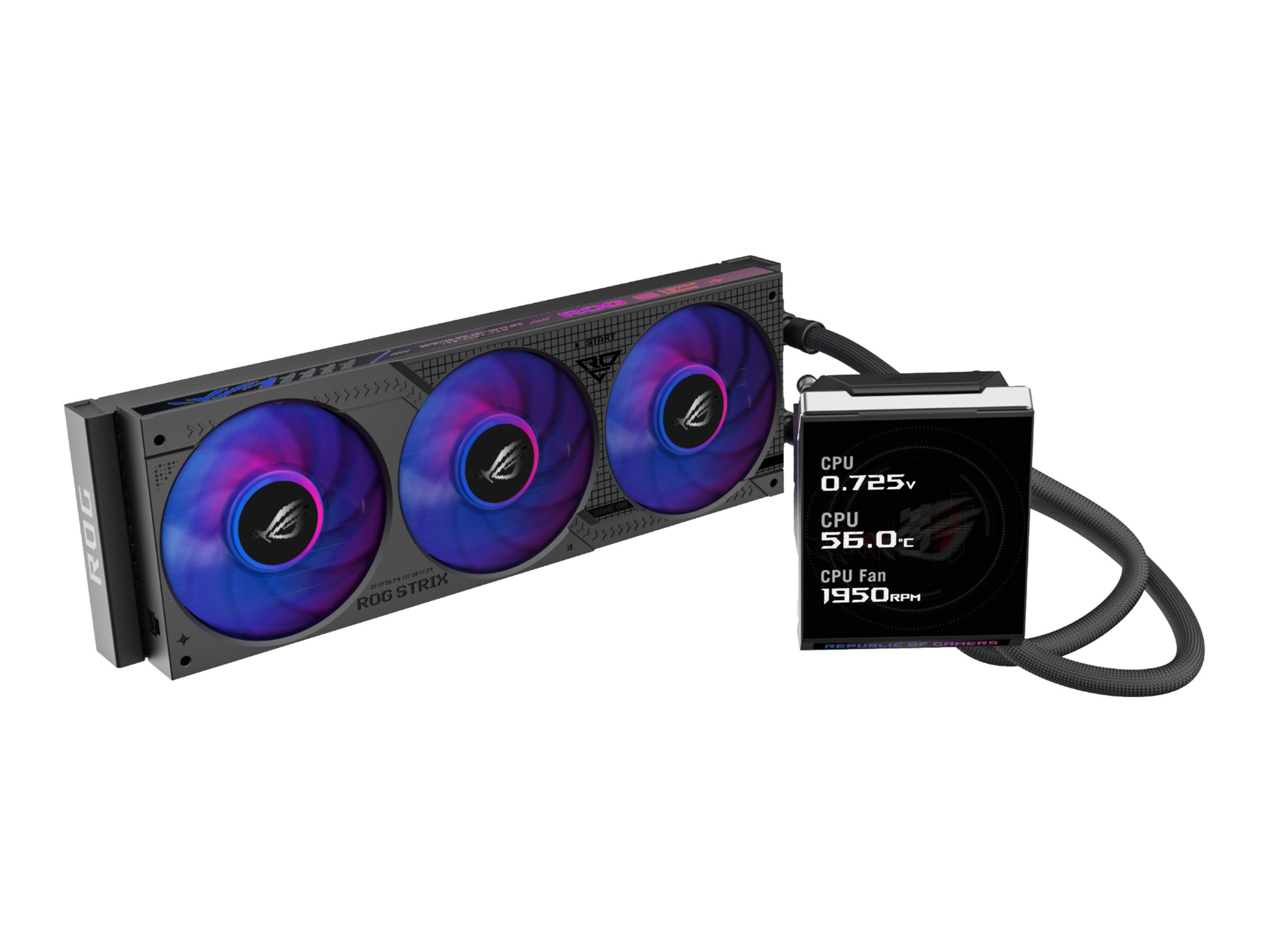 ASUS ROG STRIX LC IV 360 ARGB LCD - Prozessor-Flüssigkeitskühlsystem - (für: LGA1700, LGA1851, AM4, AM5)