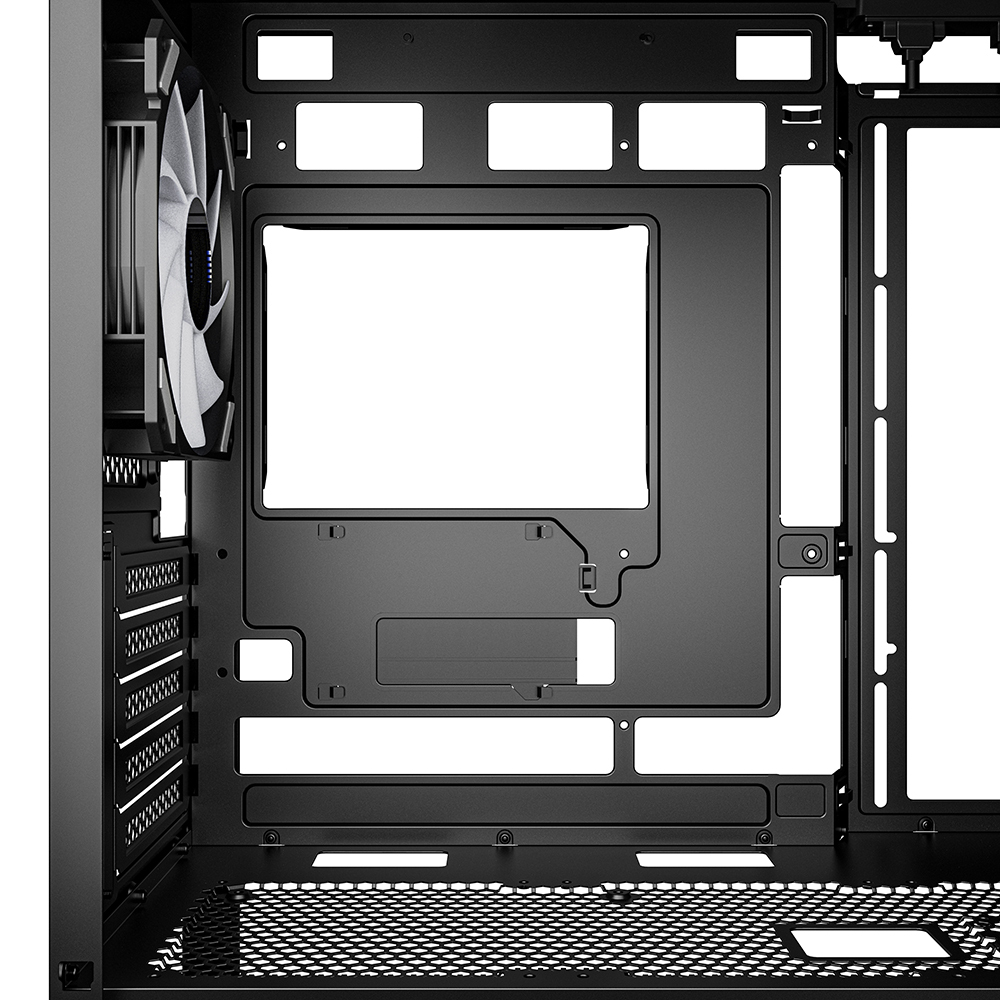 Sharkoon Gehäuse MK3 RGB Micro-ATX 1x Glas schwarz - Tower - ATX, Ansicht 2