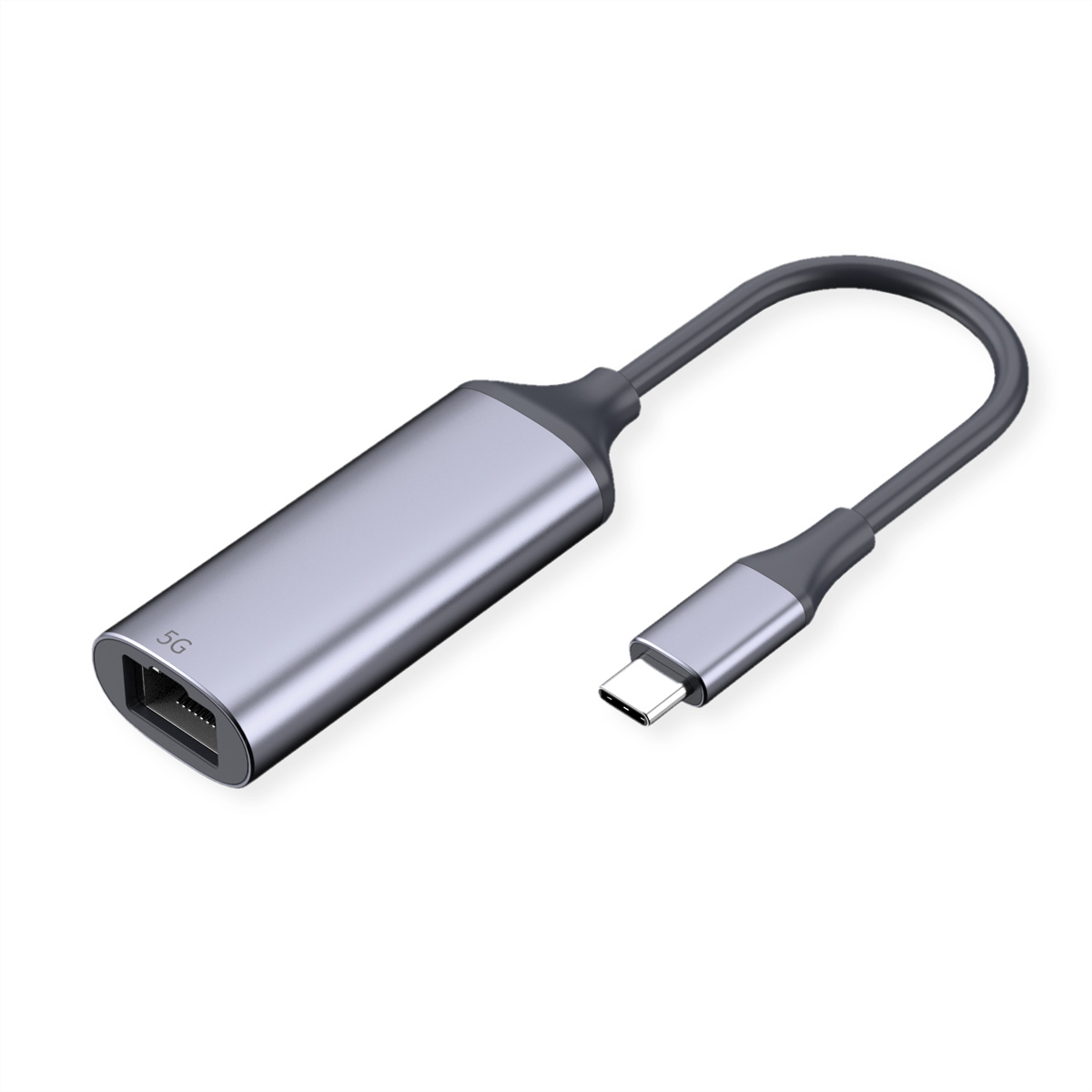 VALUE USB3.2 Gen1 Typ C - 5 Gigabit Ethernet Konverter - Kabel - Digital/Daten