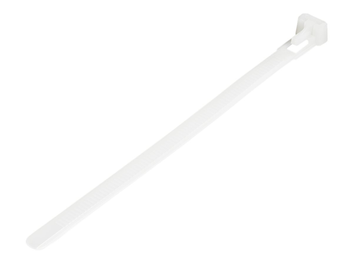 StarTech.com Kabelbinder - 152x3 mm, lösbar, 94V-2/UL, weiß, 100 Stück - Kabelbinder - 15 cm - weiß - TAA-konform (Packung mit 100)
