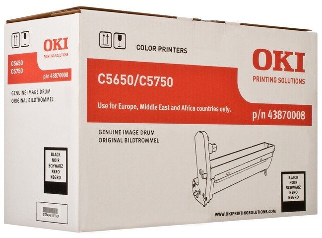 OKI Black image drum for C5650/5750, Original, OKI C5650, C5750, 20000 Seiten, Laserdrucken, Schwarz, Schwarz, Silber