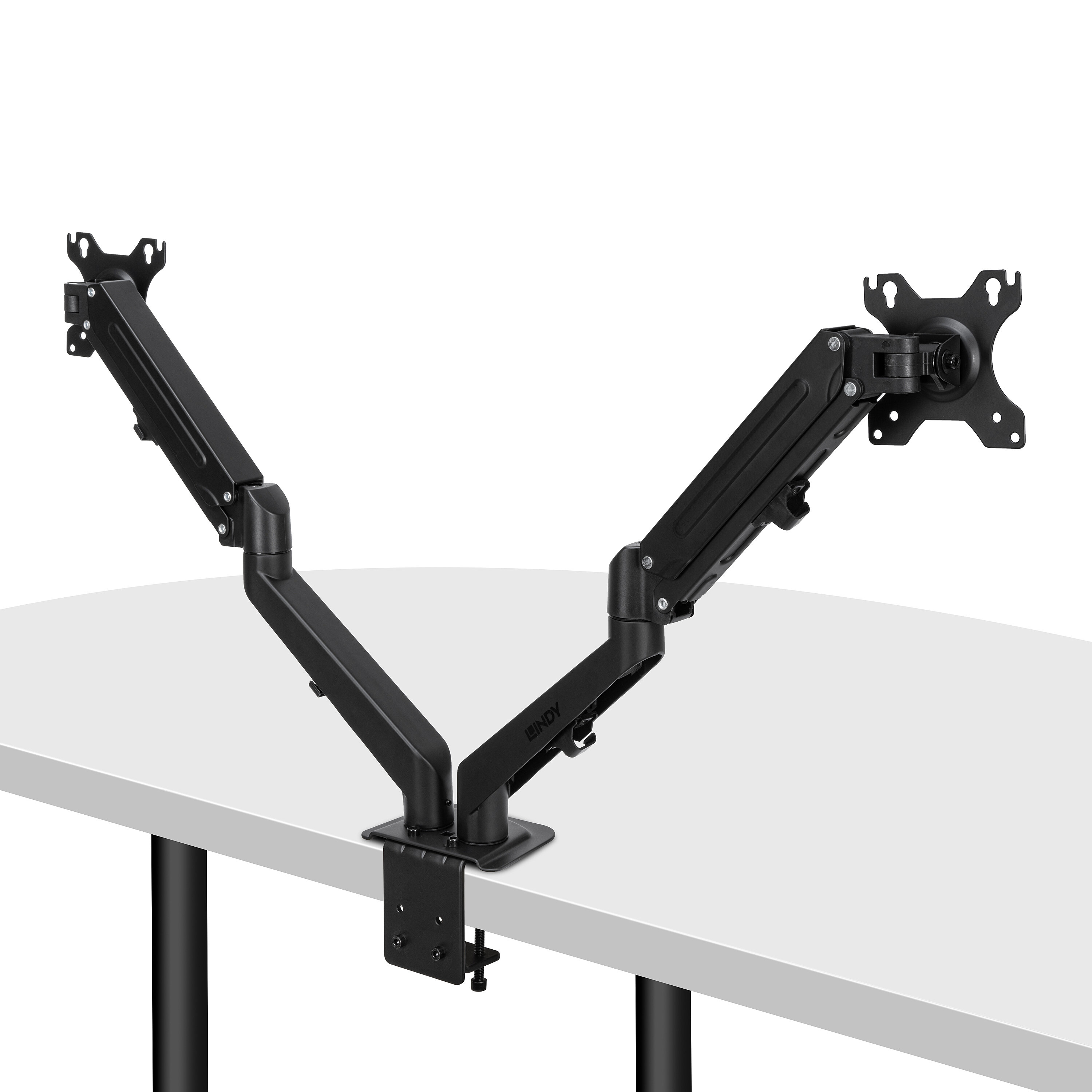 Lindy Befestigungskit (Gasfeder-Monitorarm) - für 2 LCD-Displays bis zu 27 - dual - Aluminium, Kunststoff - Schwarz, Ansicht 4