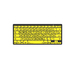 Logickeyboard LKB-LPBY-BTPC-DE - Kabellos - Bluetooth - QWERTZ - Schwarz - Gelb