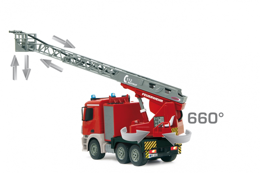JAMARA Feuerwehr Drehleiter Mercedes Antos - Auto - Alkali, Ansicht 3