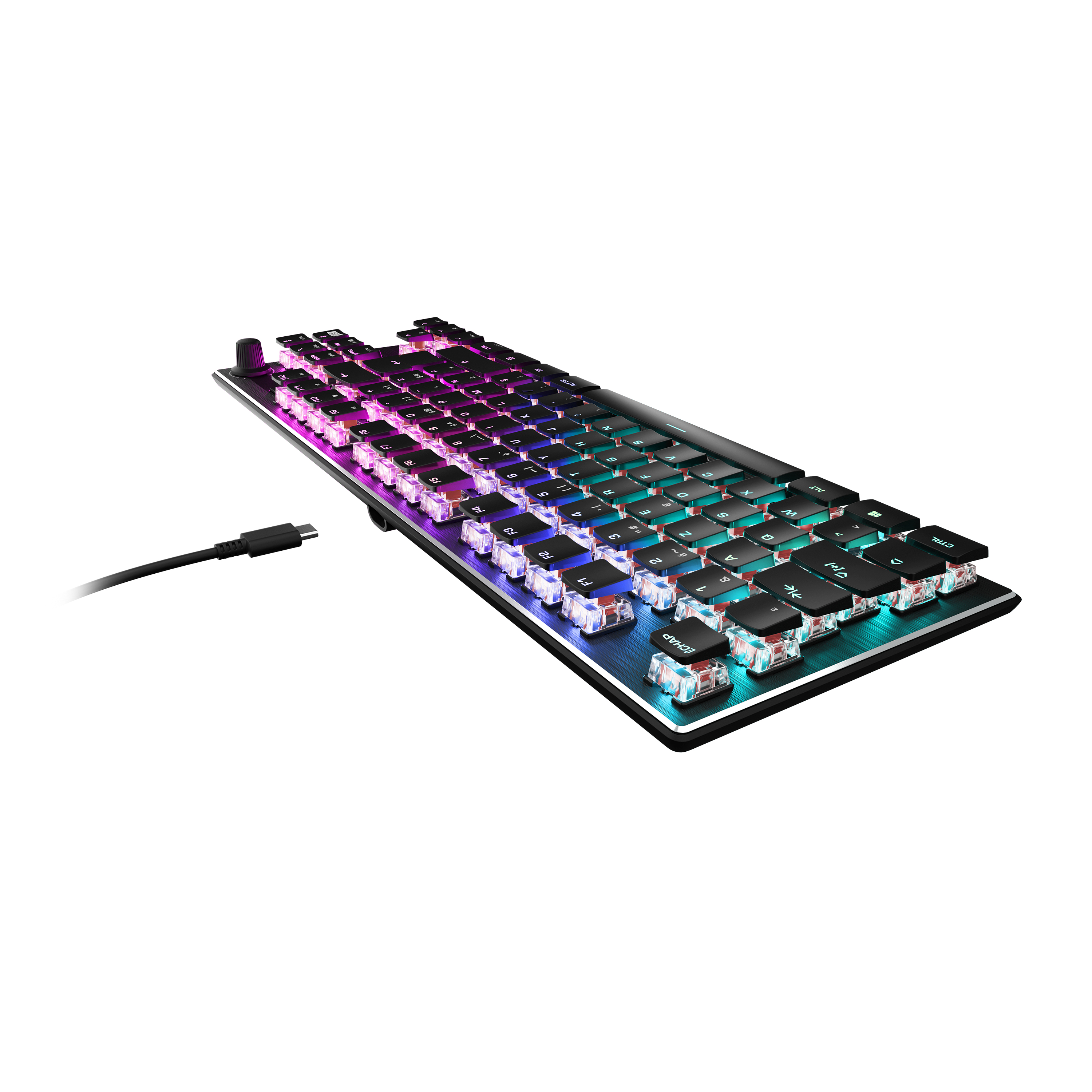 Turtle Beach Vulcan TKL AIMO Gaming-Tastatur Red Switch - Tastatur - TL: Deutsch, QWERTZ, Ansicht 3