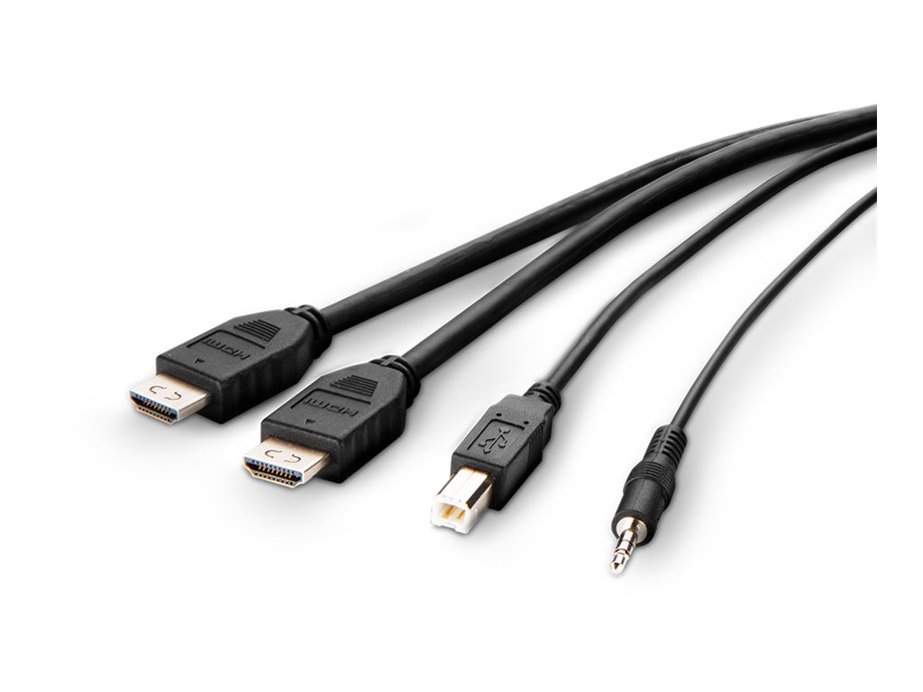Belkin Secure KVM Combo Cable - Video- / USB- / Audio-Kabel - TAA-konform - USB, Mini-Stecker, HDMI (M)