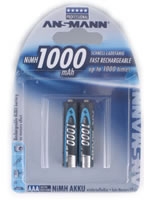 Ansmann Micro - Batterie 2 x AAA - NiMH - (wiederaufladbar), Ansicht 2