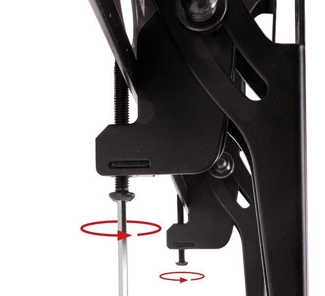 B-TECH BT8424 - 50 kg - 99,1 cm (39) - 165,1 cm (65) - 400 x 400 mm - 600 x 400 mm - -15 - 15°, Ansicht 3