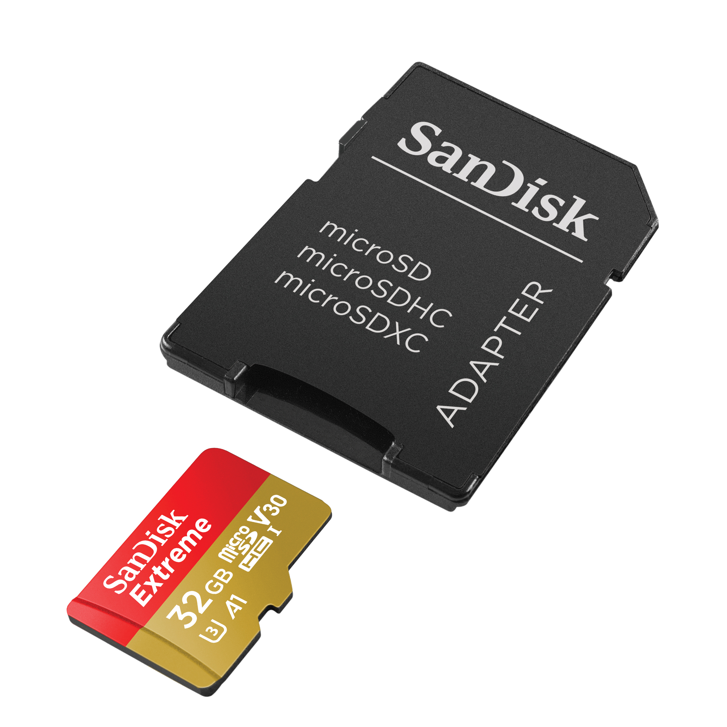 SanDisk Extreme - Flash-Speicherkarte (microSDHC/SD-Adapter inbegriffen), Ansicht 4