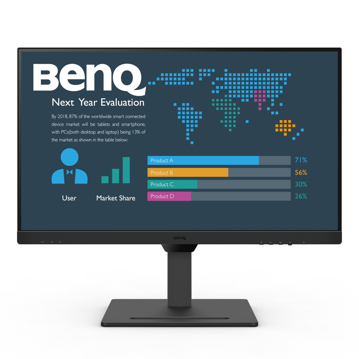 BenQ BL2790QT - LED-Monitor - 68.6 cm (27) - 2560 x 1440 2K @ 75 Hz, Ansicht 2