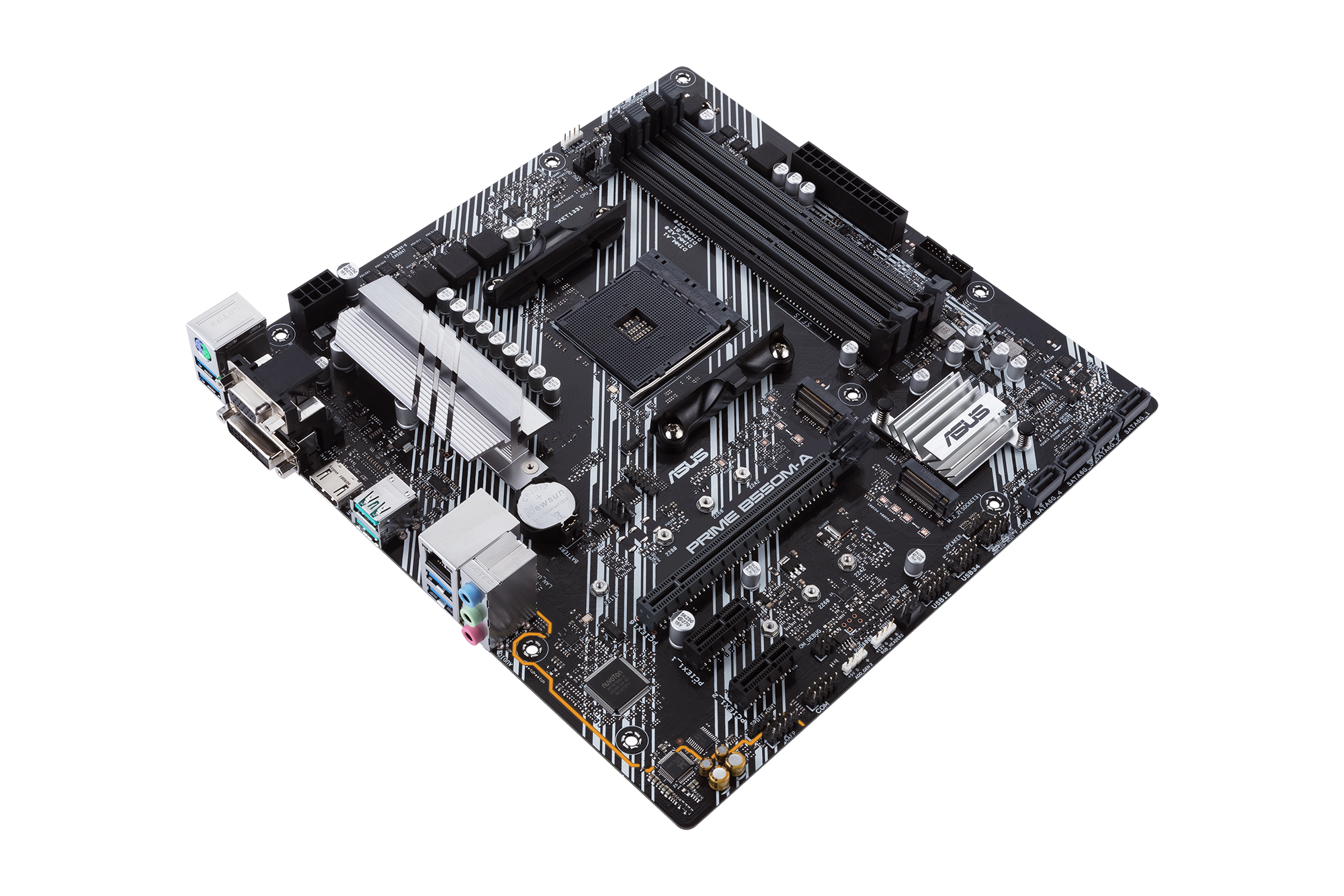 ASUS Prime B550M-A/CSM - AMD - Socket AM4 - AMD Ryzen 3 3rd Gen - 3rd Generation AMD Ryzen 5 - DDR4-SDRAM - 128 GB - DIMM