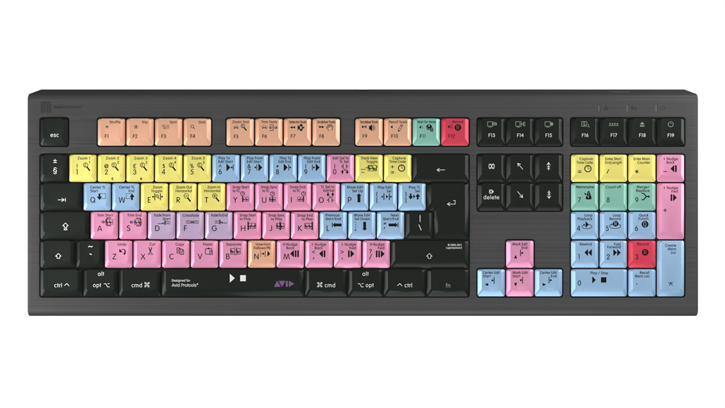 Logickeyboard Avid Pro Tools ASTRA 2 - Tastatur - TL: UK, QWERTY, Ansicht 2