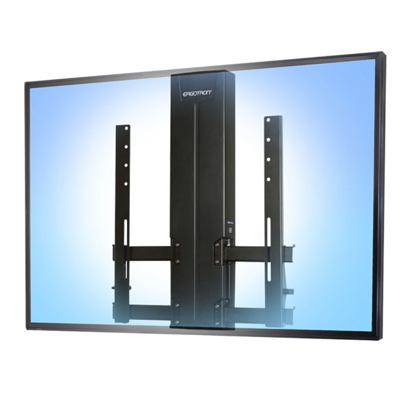 Ergotron Glide Wall Mount - HD - 18 kg - 76,2 cm (30 Zoll) - 152,4 cm (60 Zoll) - 400 x 400 mm - Höhenverstellung, Ansicht 4