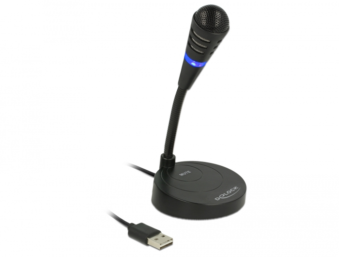 Delock Mikrofon - USB - Schwarz von LumaTech