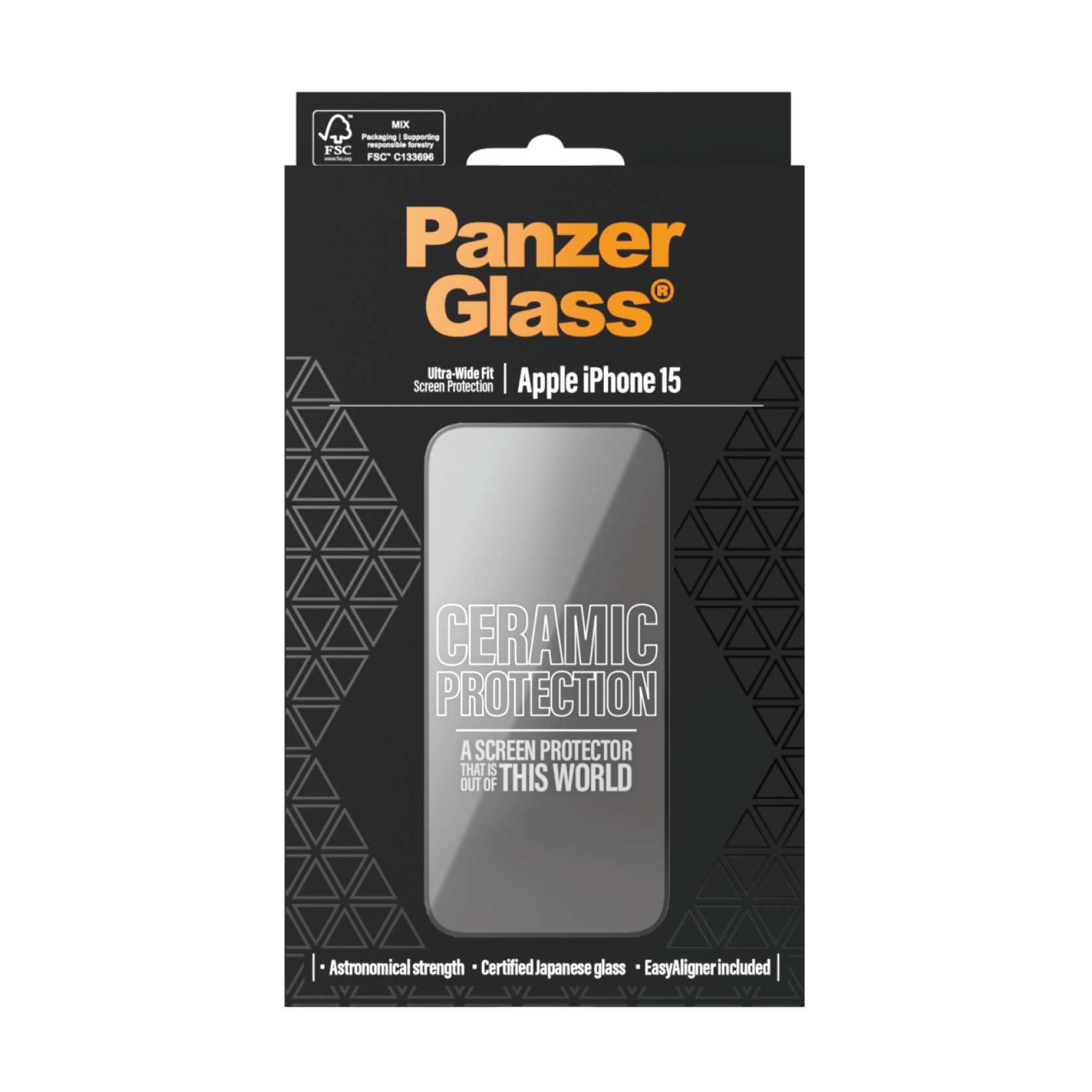 PanzerGlass Ceramic Protection for iPhone 15 Ultra-Wide Fit EA, Ansicht 4